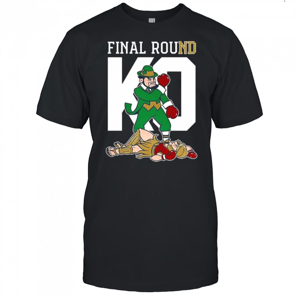 Notre Dame Fighting Irish vs USC Trojans Final Round KO shirt
