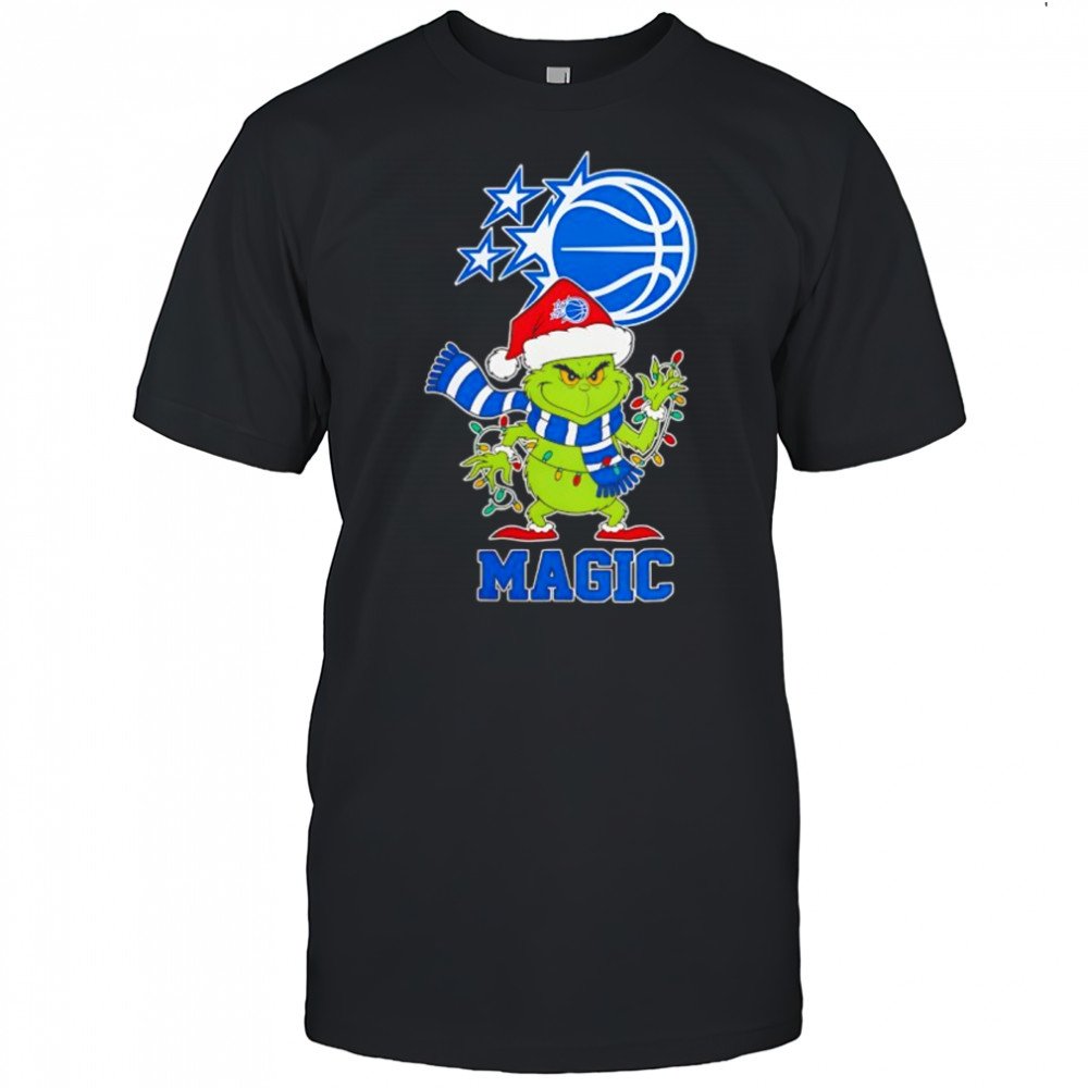 Orlando Magic Christmas Grinch Santa Holiday shirt