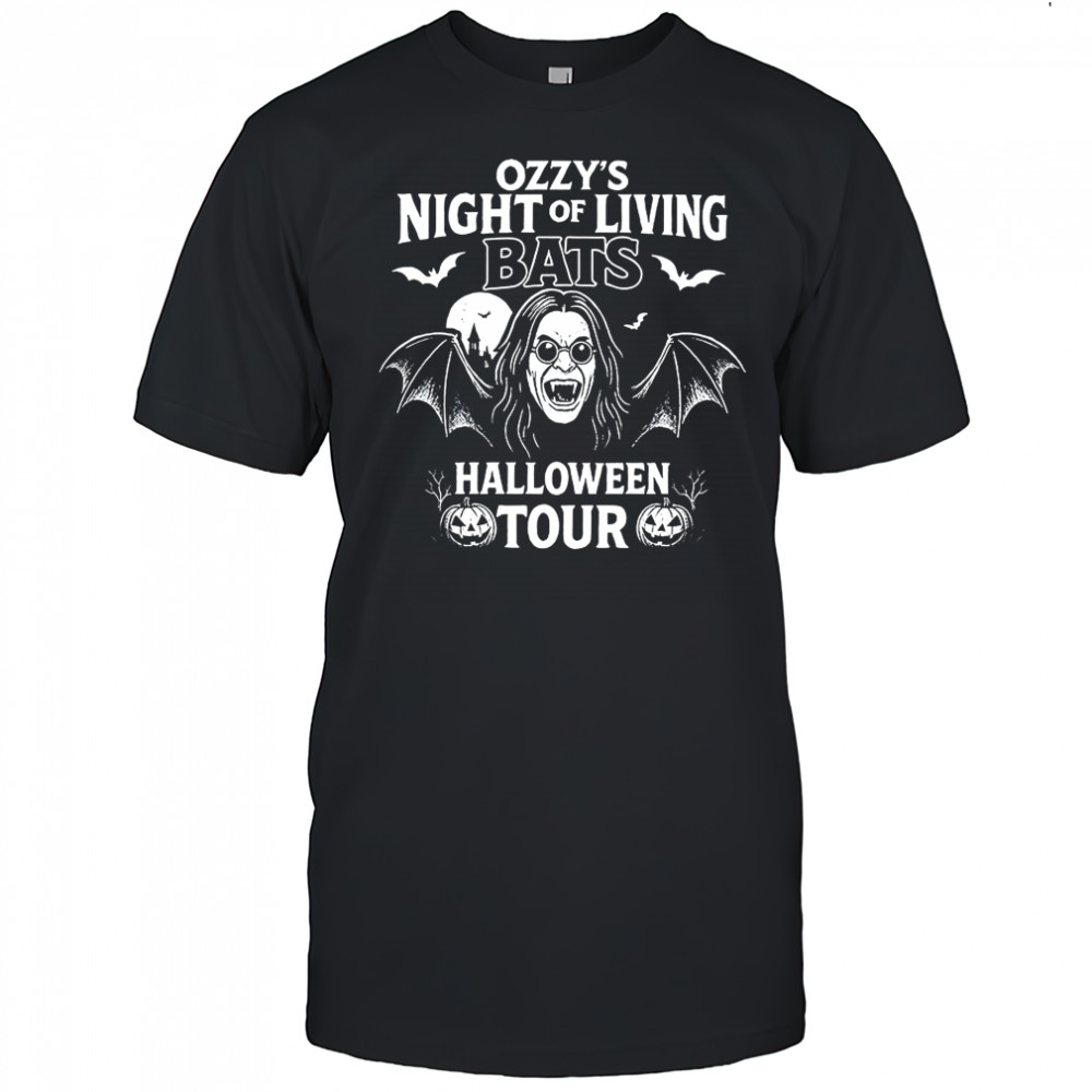 Ozzy’s vampire Night Of Living Bats Halloween tour shirt