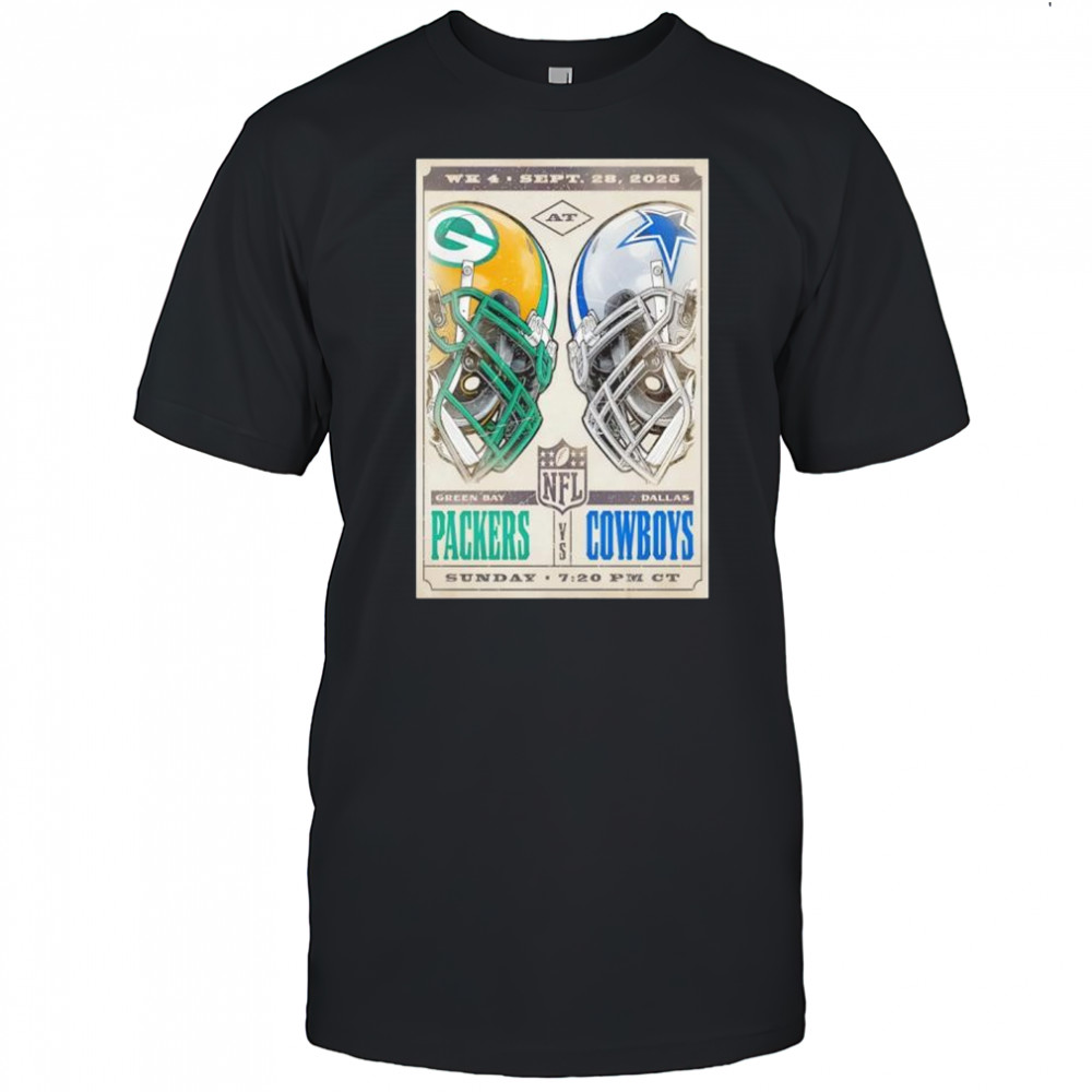 Packers Cowboys September Poster shirt