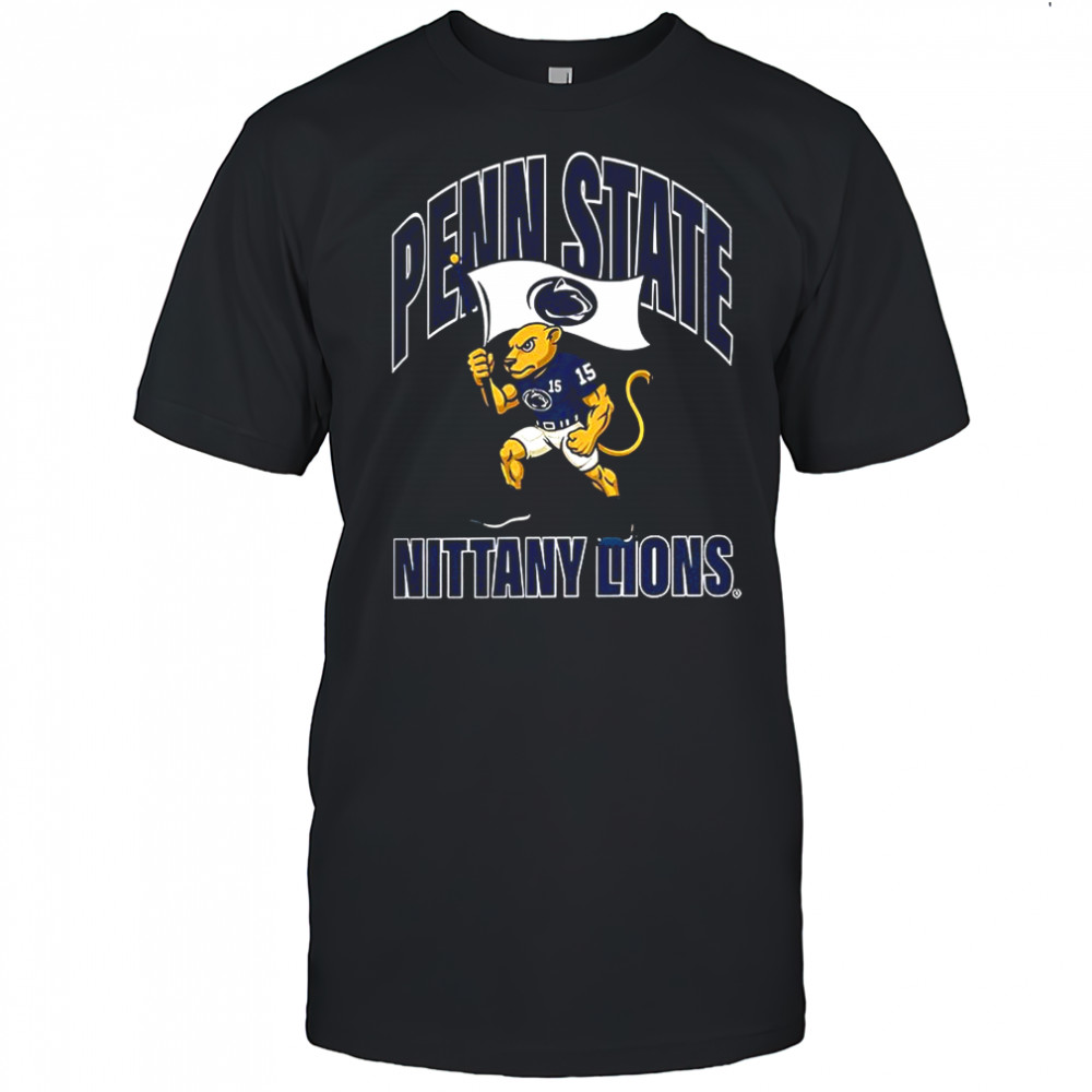 Penn State Nittany Lions football youth plant flag mascot shirt
