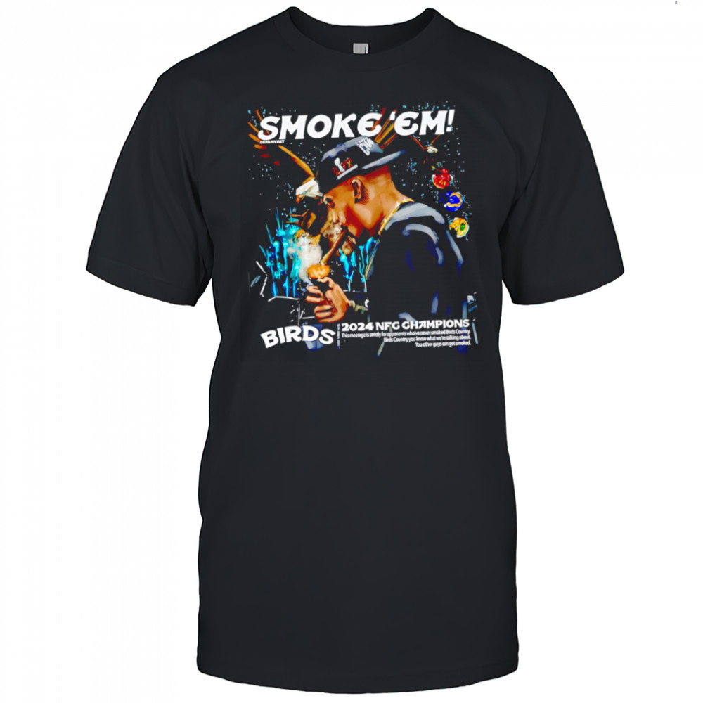 Philadelphia Football Champs Smoke Em Bird T-shirt