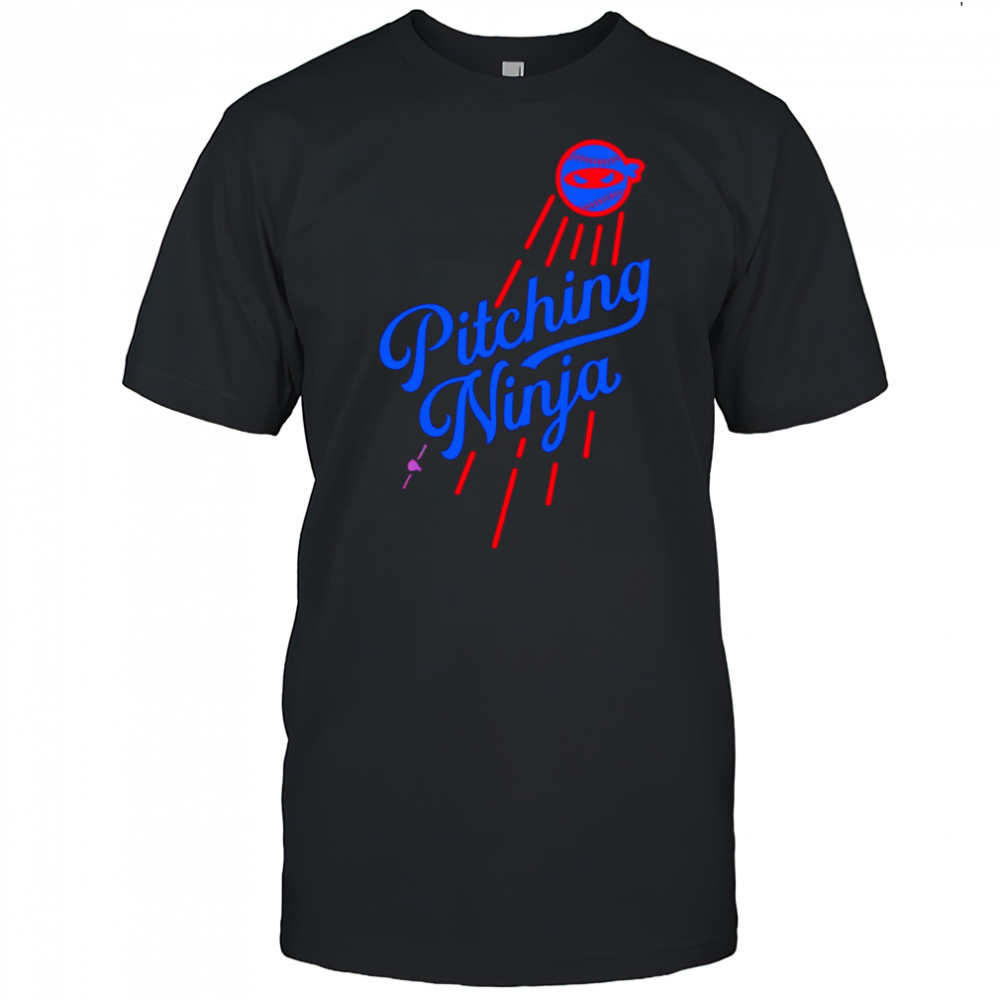 Pitching Ninja Los Angeles Dodgers T-shirts