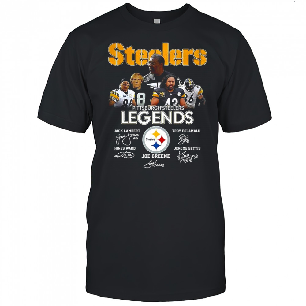 Pittsburgh Steelers football legendary player signature shirt