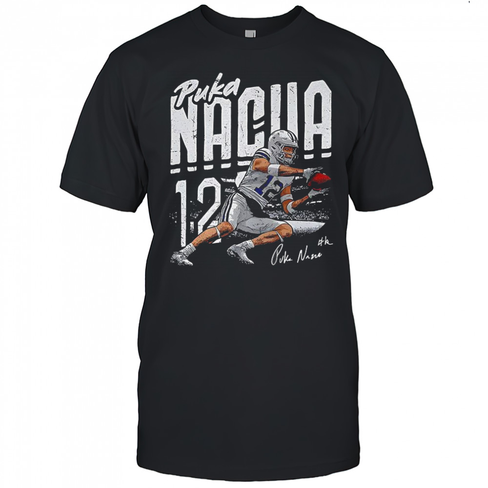 Puka Nacua Los Angeles Rams football player name signature shirt