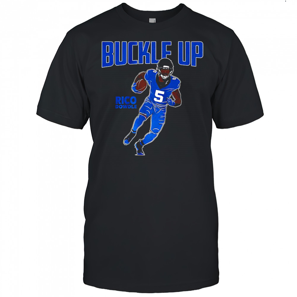 Rico Dowdle Carolina Panthers football Buckle Up shirt