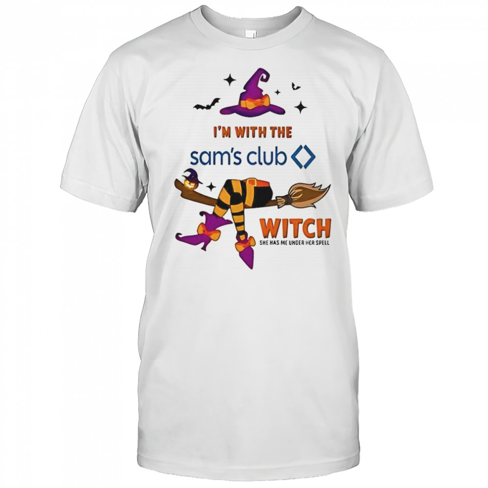 Sam’s Club I’m With The Witch She Has Me Under Her Spell Halloween T-Shirt