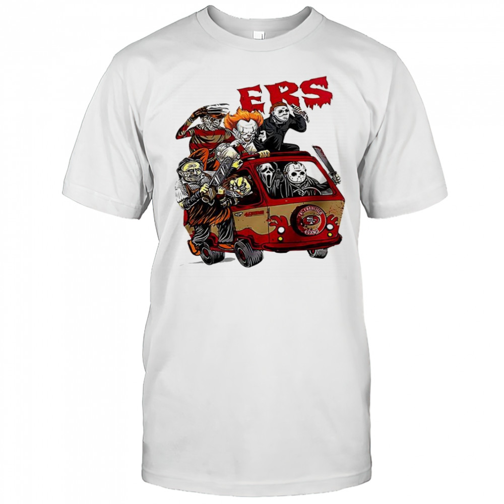 San Francisco 49ers football horror movies characters Halloween Shirt