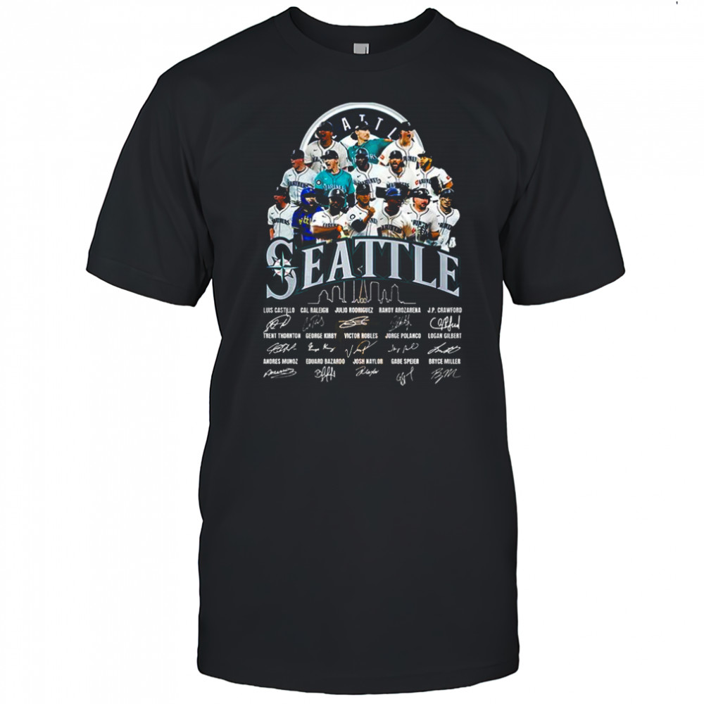 Seattle Mariners MLB AL West Division teams Champions signature 2025 shirt