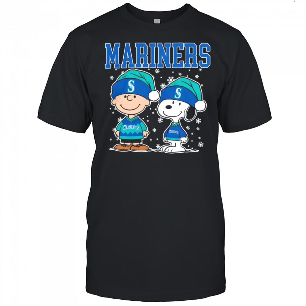 Seattle Mariners Snoopy Charlie Brown Christmas Baseball shirt