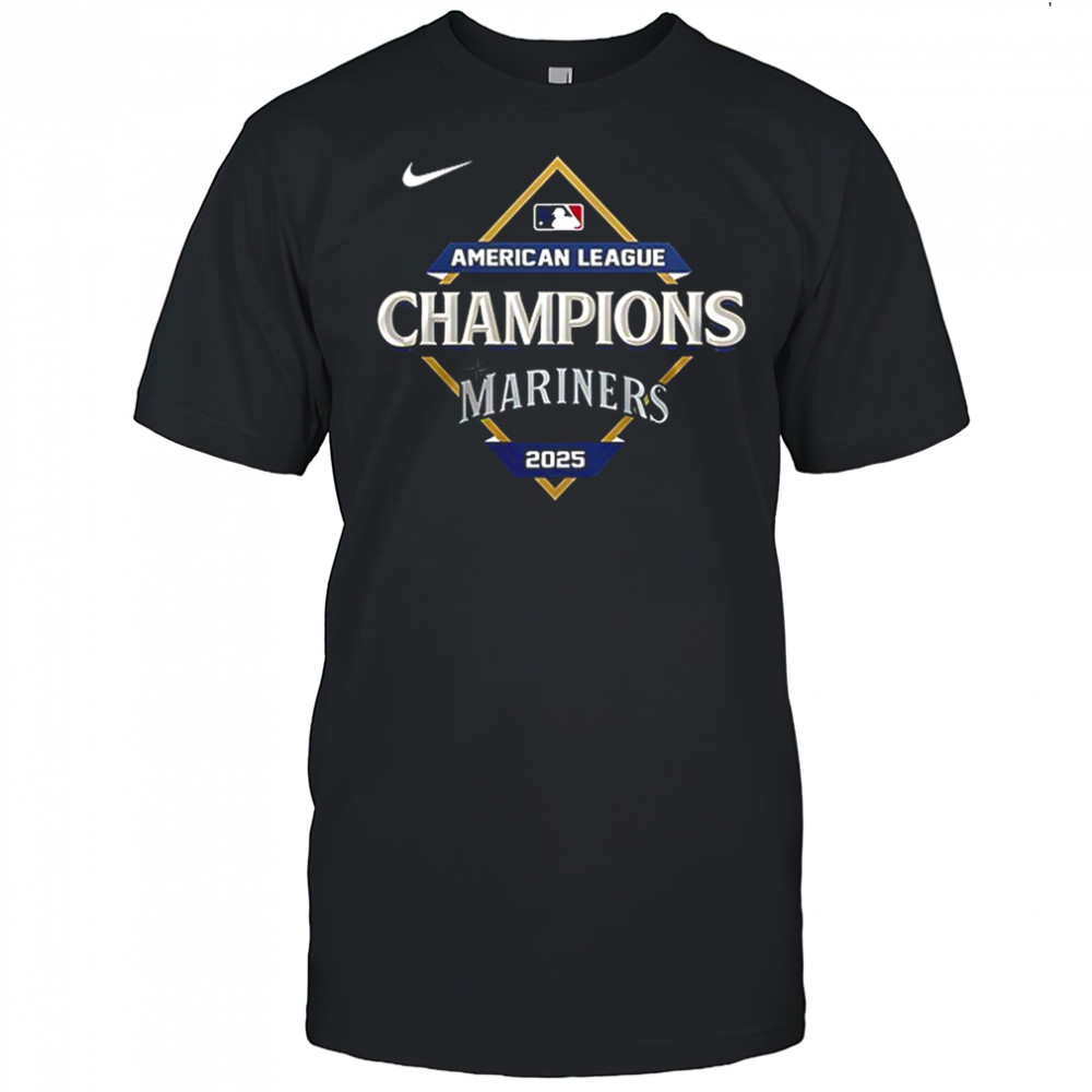 Seattle Mariners x AL Champions 2025 embrace the Chaos returns logo bolt shirt