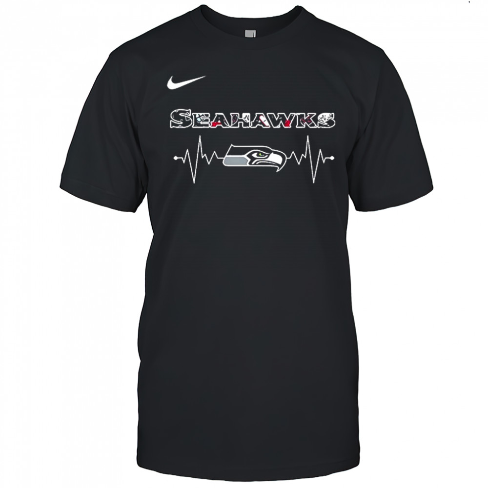 Seattle Seahawks x EMT Day peace love save lives Double-Sided T-shirt