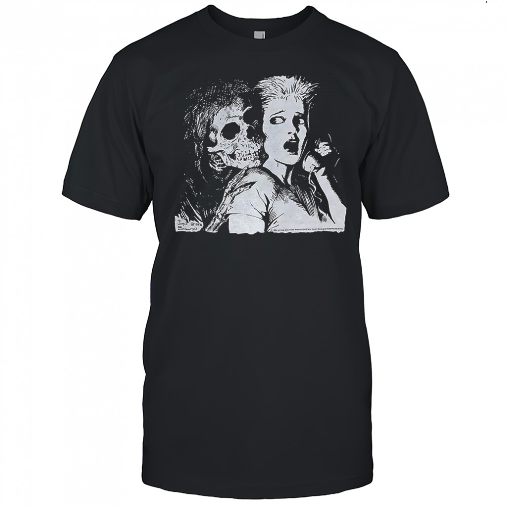 Skeleton John Bolton 1992 horror Halloween shirt