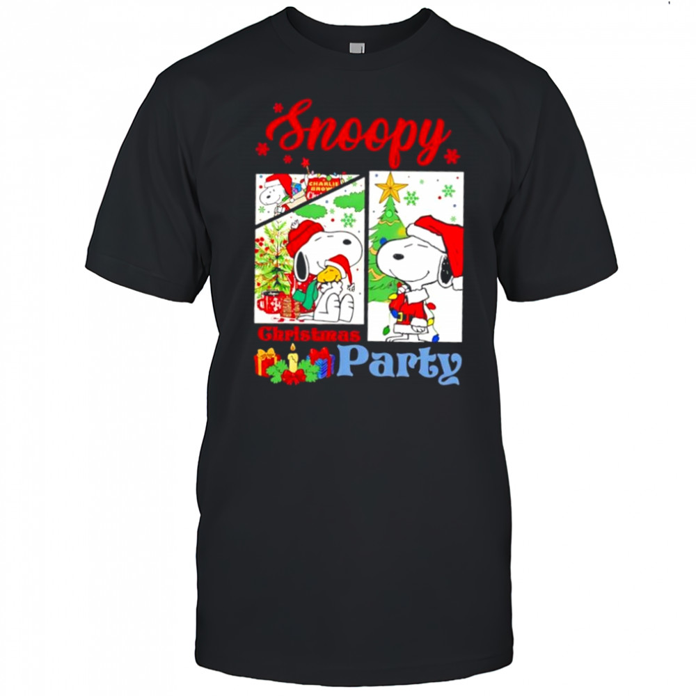 Snoopy And Woodstock Christmas Party shirt
