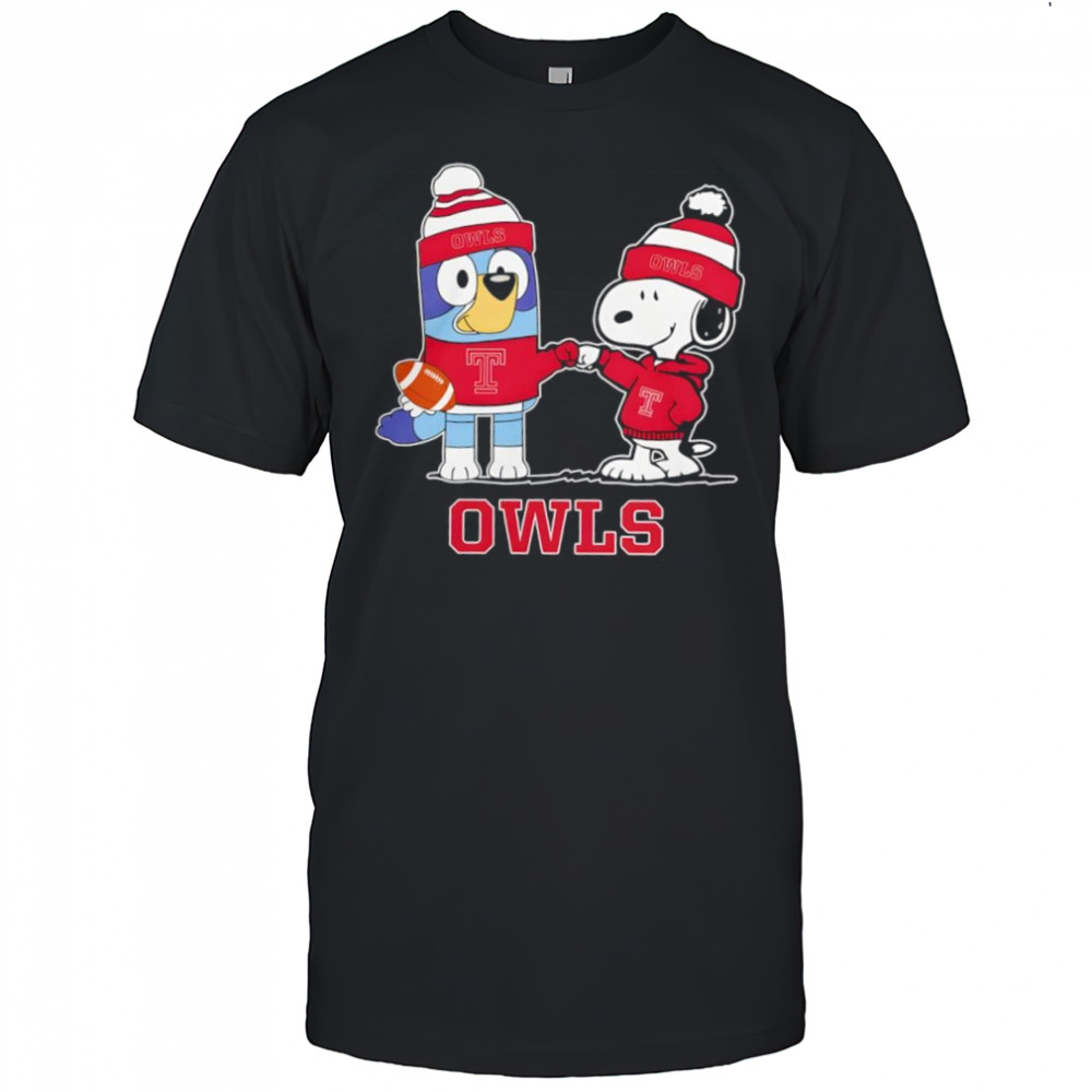 Snoopy x Bluey Temple Owls Football shirt