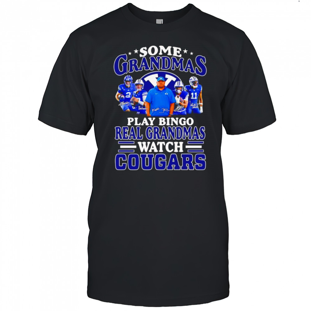 Some Grandmas Play Bingo Real Grandmas Watch Cougars Shirt