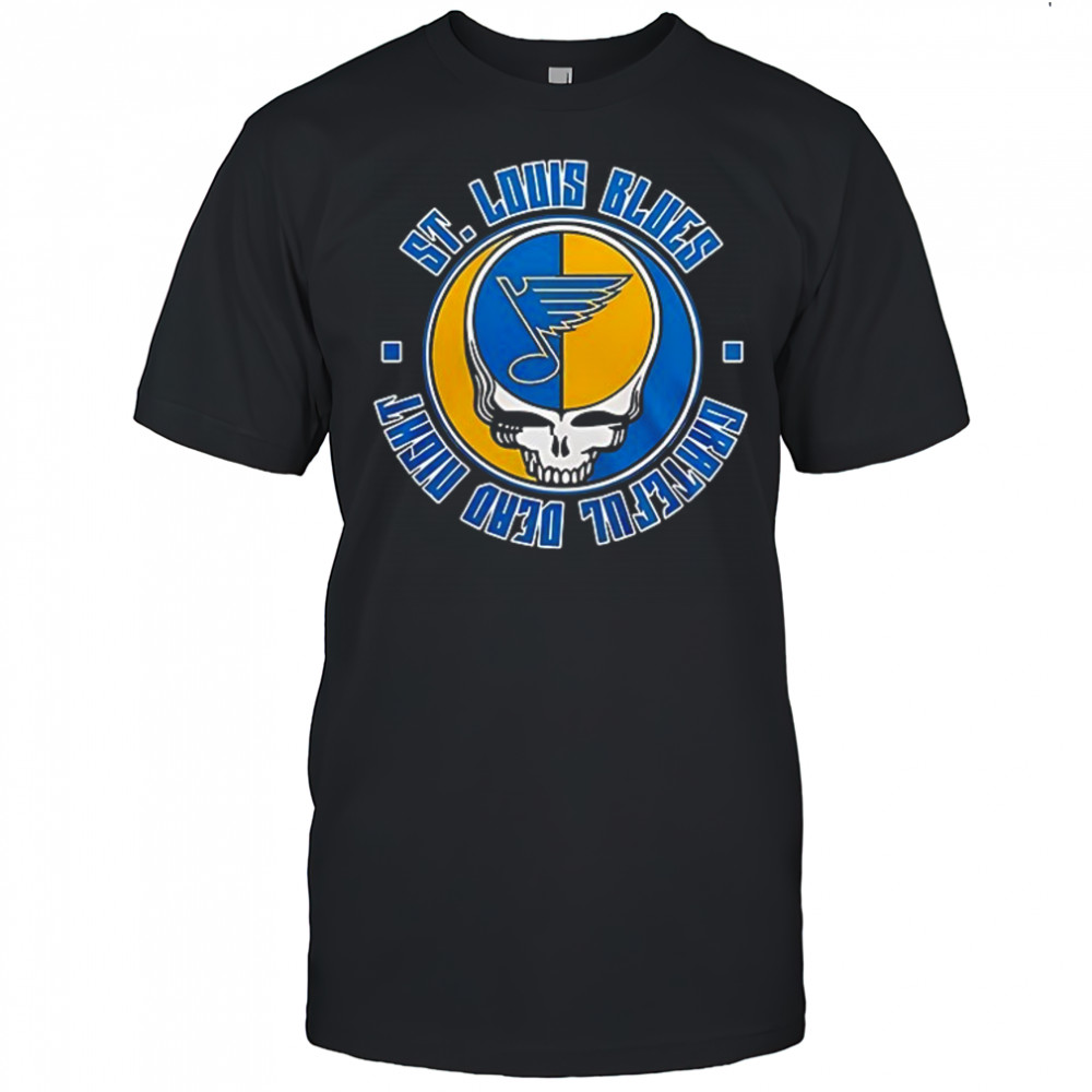 St Louis Blues Grateful Dead 60th anniversary logo shirt