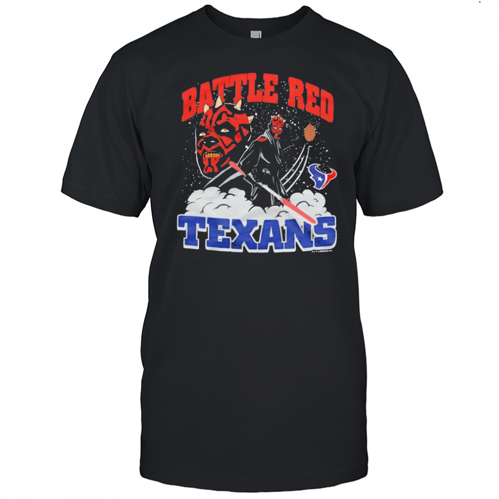Star Wars x Houston Texans Darth Maul Battle Red shirt
