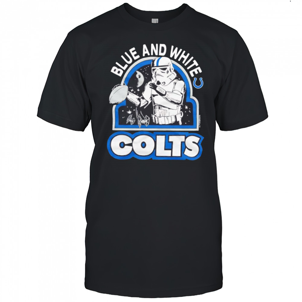 Star Wars x Indianapolis Colts Stormtroopers blue and white Colts shirt