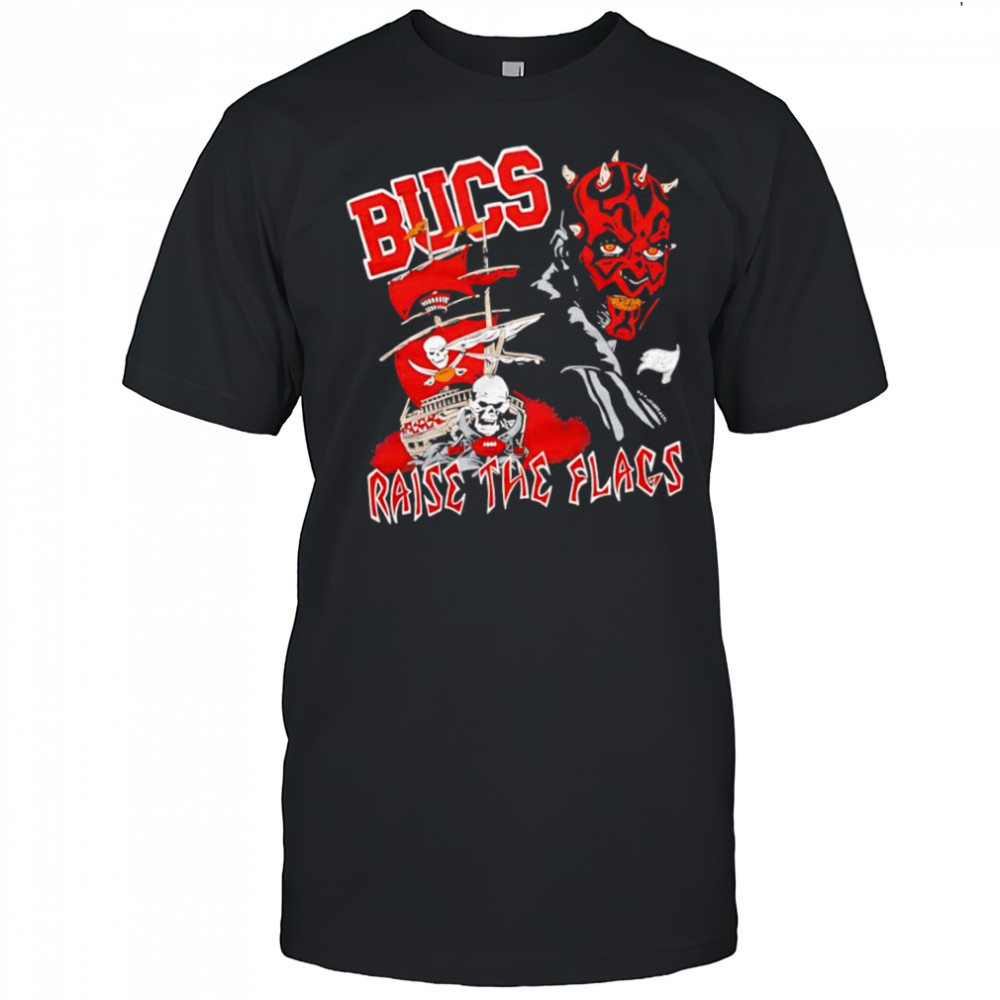 Star Wars x Tampa Bay Buccaneers Darth Maul bucs raise the flags shirt