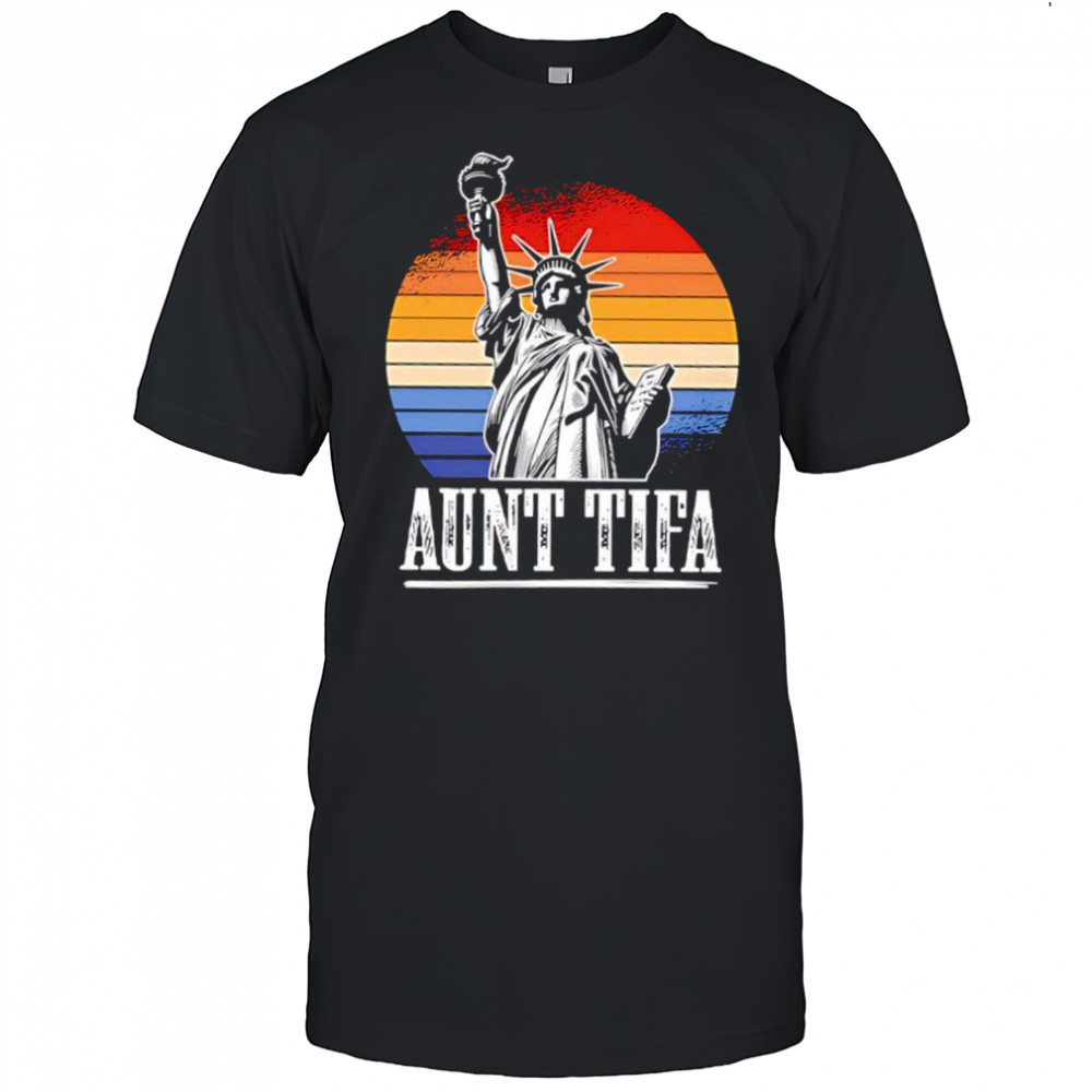 Statue of Liberty Aunt Tifa vintage graphic shirt