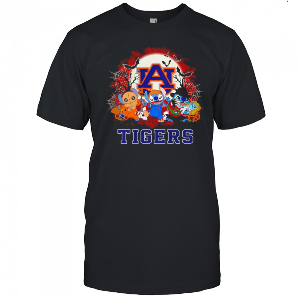 Stitch Auburn Tigers Halloween night shirt