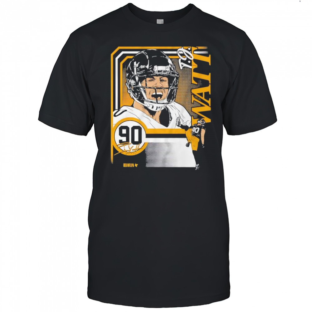T J Watt NFL Pittsburgh Steelers signature shirt
