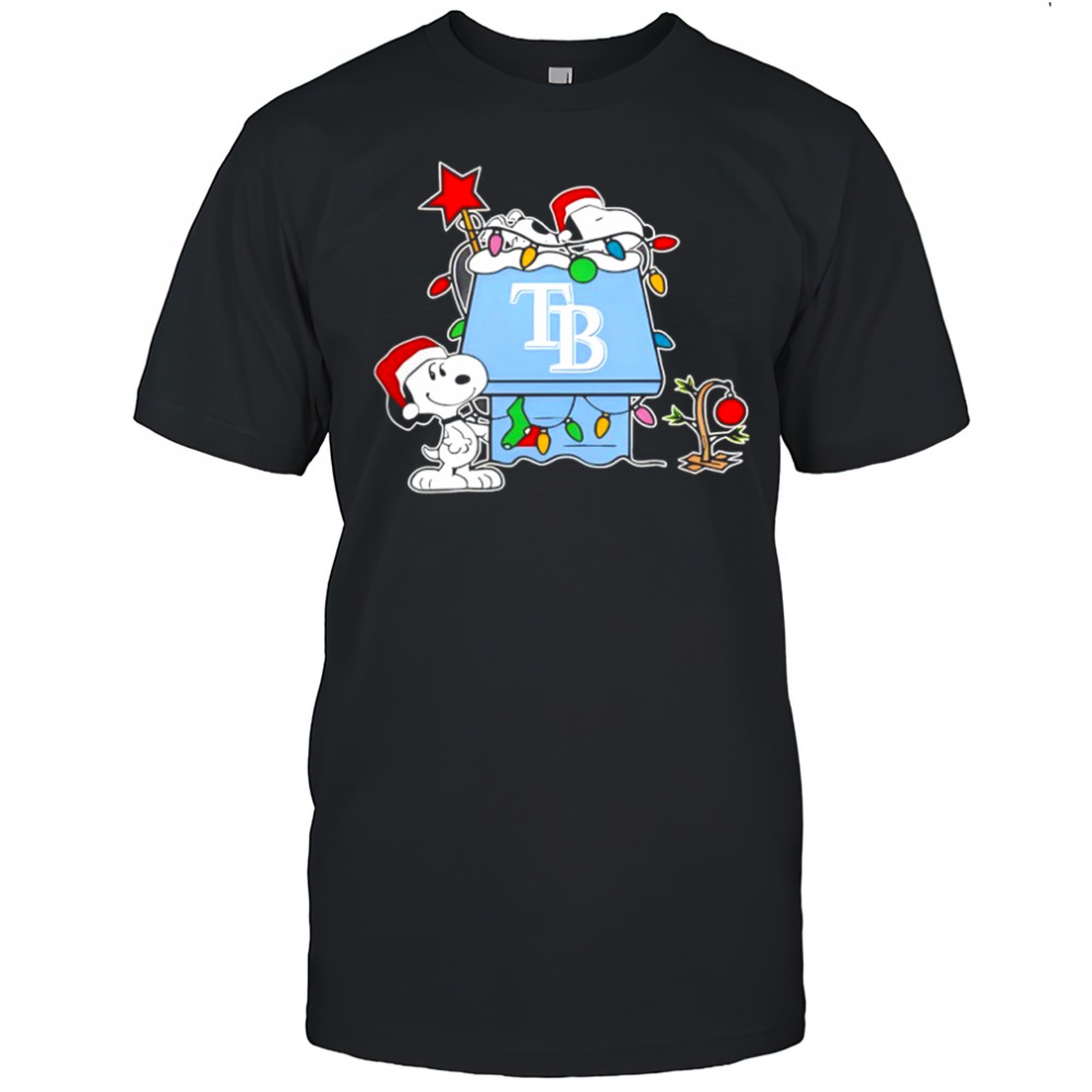 Tampa Bay Rays Snoopy Christmas Holiday shirt