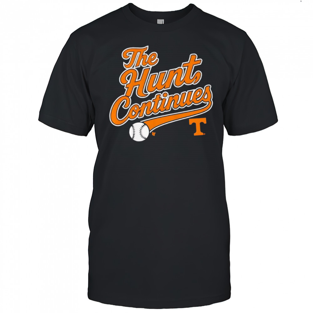 Tennessee Baseball the Hunt Continues logo shirt