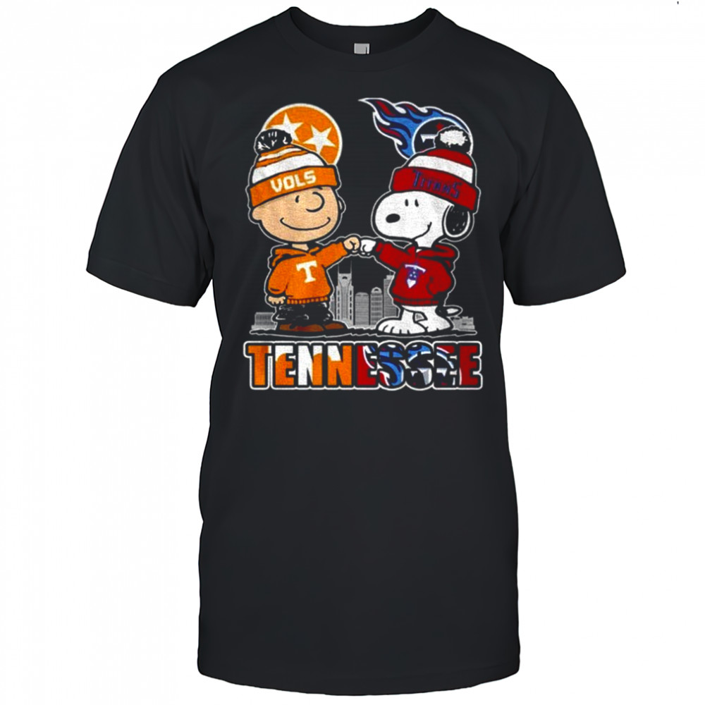 Tennessee Titans Tennessee Vols Snoopy and Charlie Brown shirt
