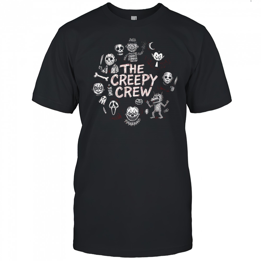 The Creepy Crew horror Halloween character shirt