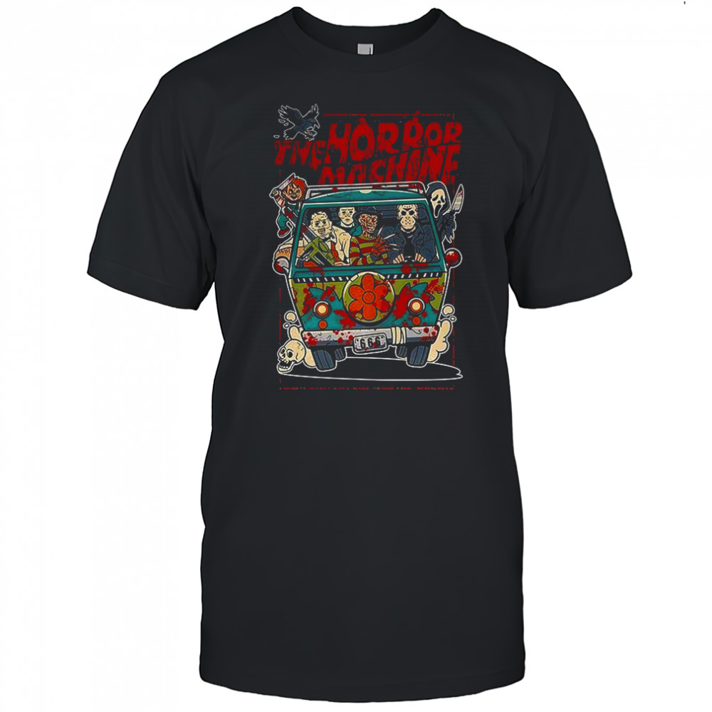 The horror machine Mystery Machine Scooby-Doo parody Halloween shirt