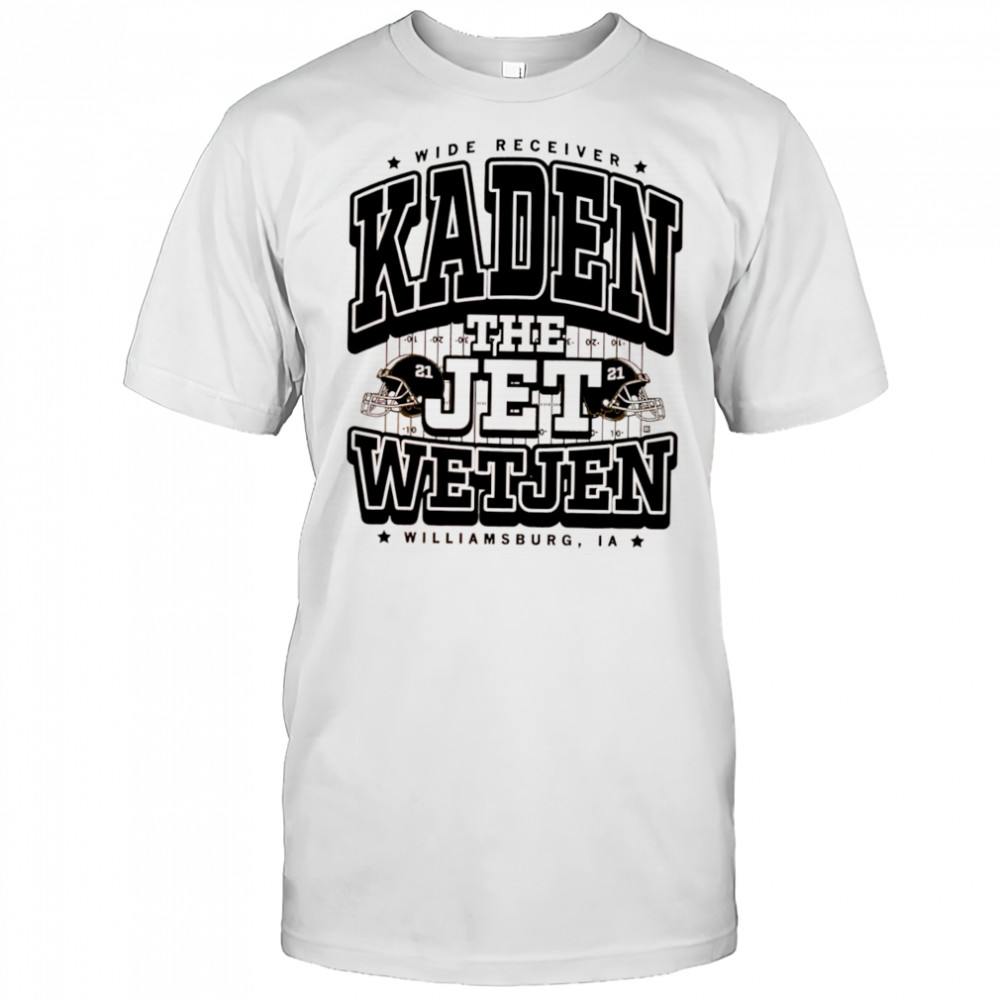 The Jet Wide Receiver Kaden Wetjen Williamsburg IA 21 baseball shirt