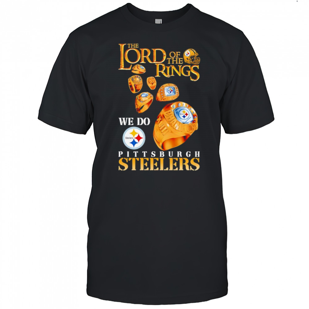 The Lord of the Rings x Pittsburgh Steelers football team logo shirt