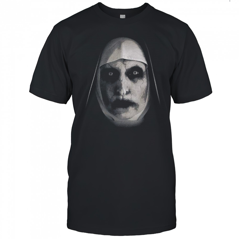 The Nun The Conjuring big face graphic Halloween shirt