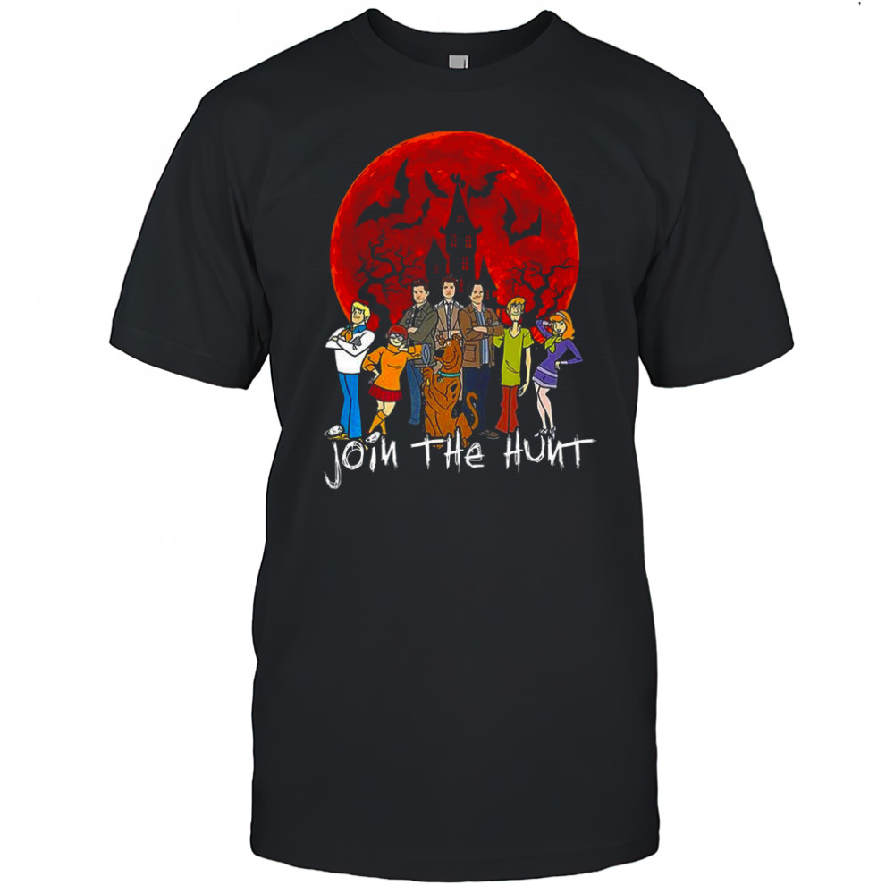 The Scooby-Doo Join The Hunt show in moonlight Halloween shirt