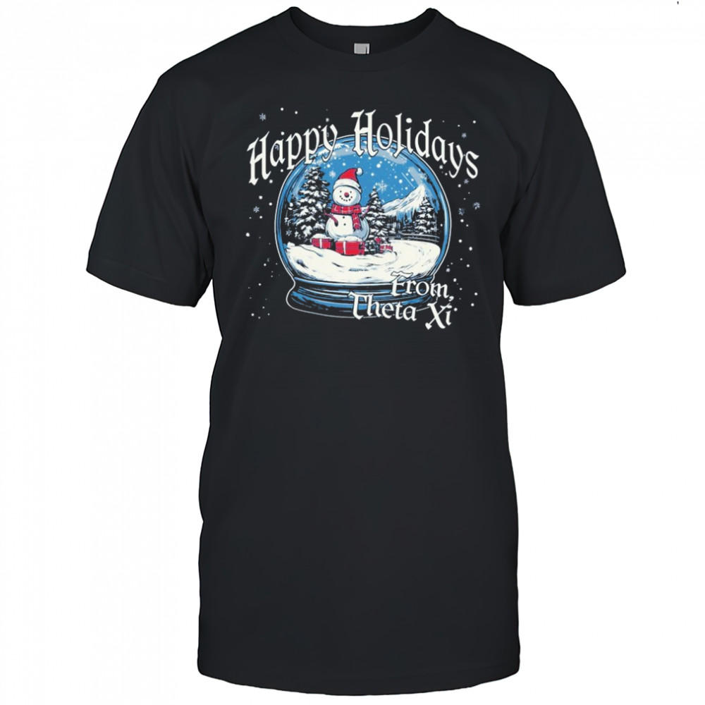 Theta Xi Happy Holidays From Christmas T-Shirt