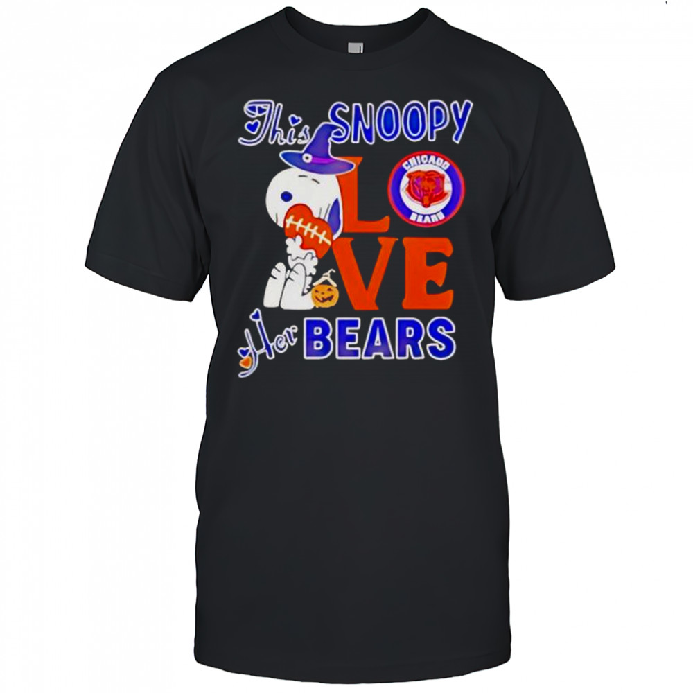 This Snoopy Love Her Chicago Bears T-Shirt