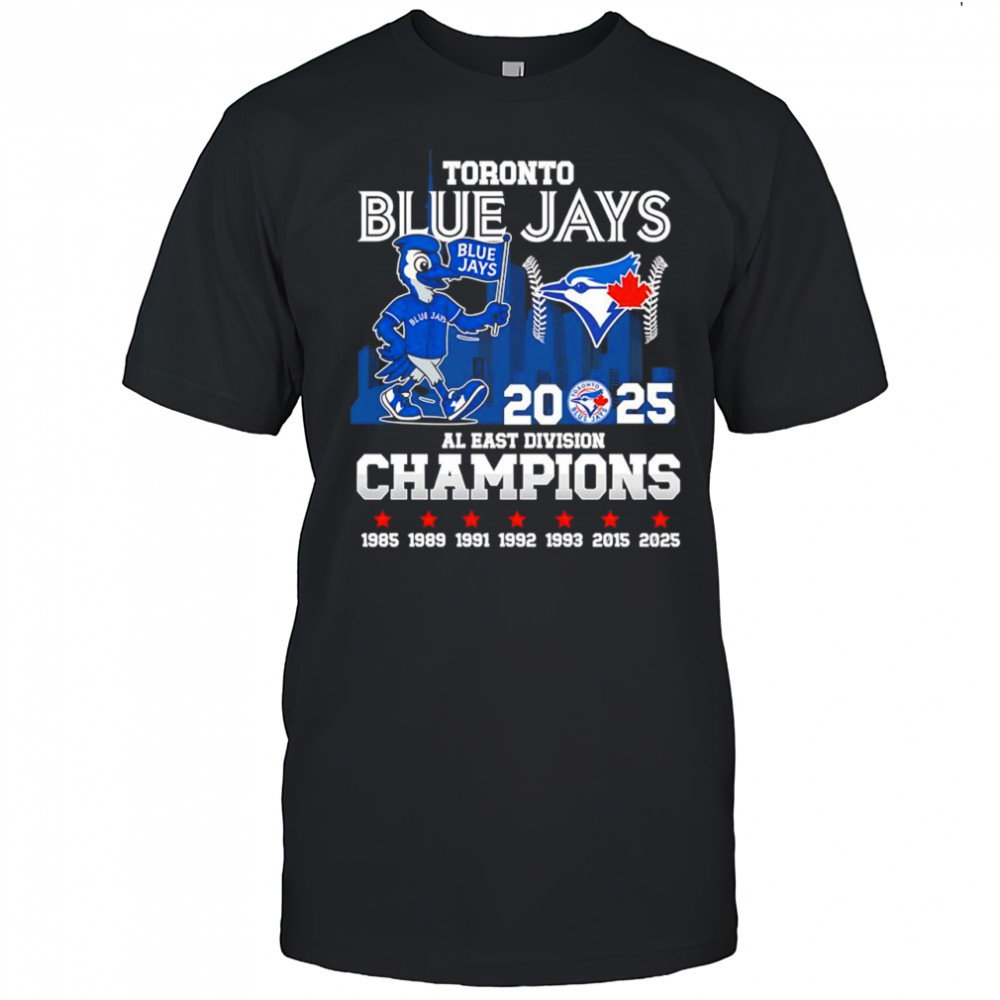 Toronto Blue Jays 2025 AL East Division Champions mascot logo shirt