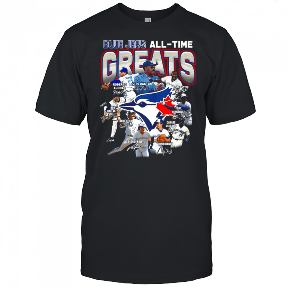 Toronto Blue Jays baseball All tiem greats player signature shirt