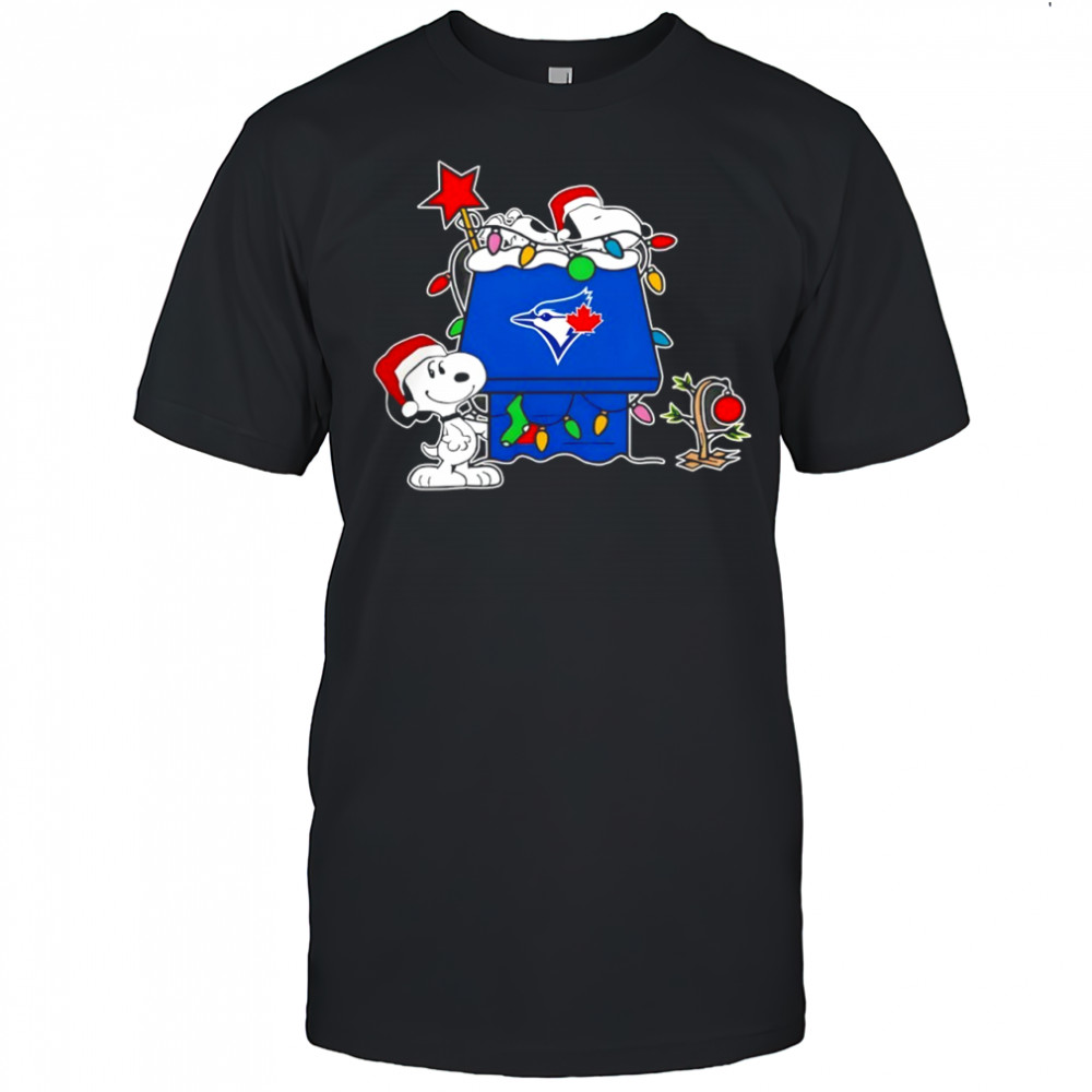 Toronto Blue Jays Christmas Snoopy Doghouse shirt