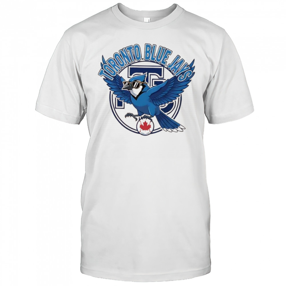 Toronto Blue Jays with Bluejay bird baseball maple leaf logo shirt