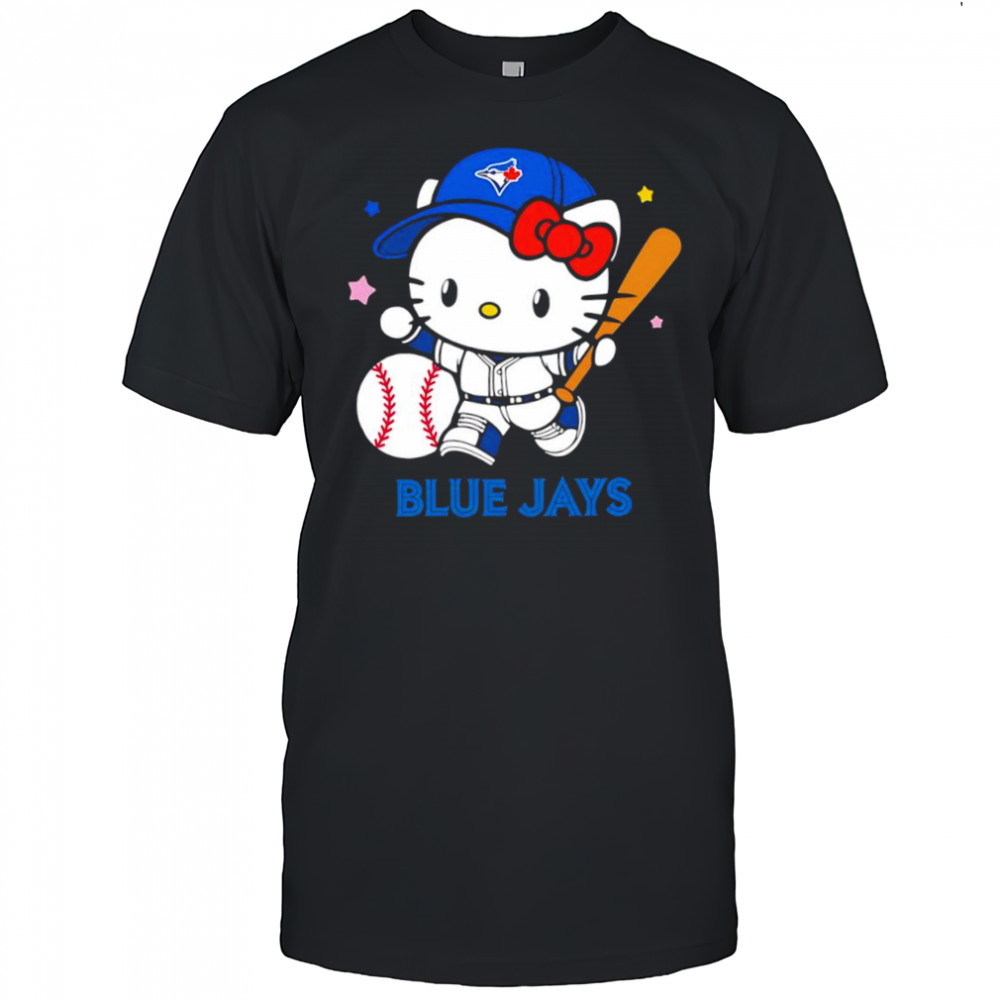 Toronto Blue Jays with Hello Kitty player collab logo shirt