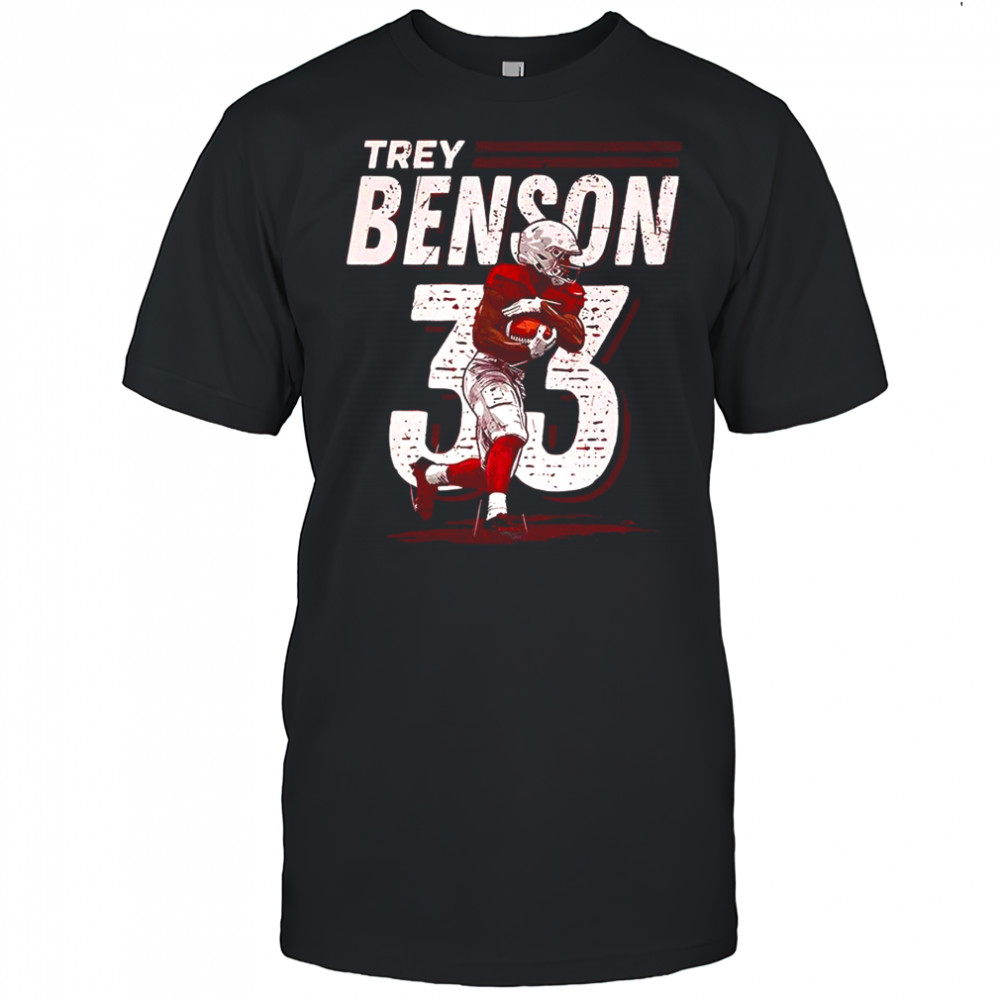 Trey Benson Arizona Cardinals baseball dash number 33 shirt