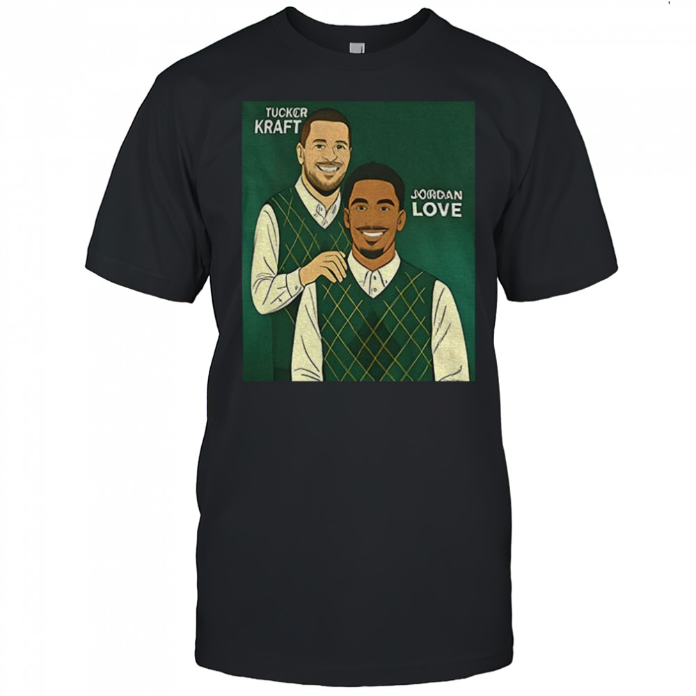 Tucker Kraft and Jordan Love Green Bay Packers Step Brother NFL Football cartoon shirt