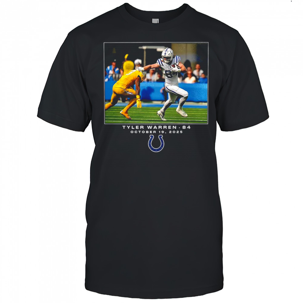 Tyler Warren Indianapolis Colts NFL Flash Features Week 7 shirt