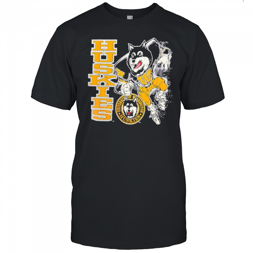 University of Washington Huskies mascot logo graphic shirt