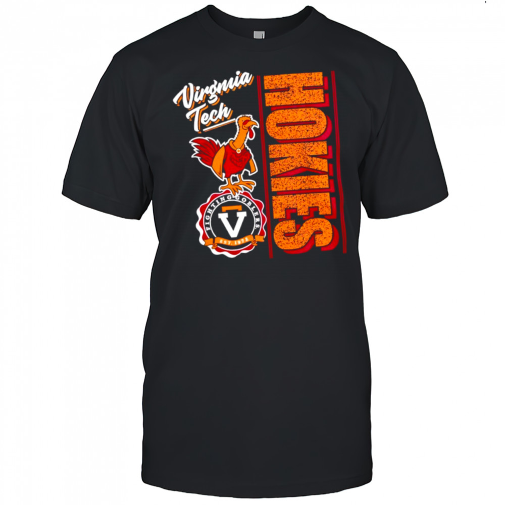 Virginia Tech Hokies 90s Texture Type shirt