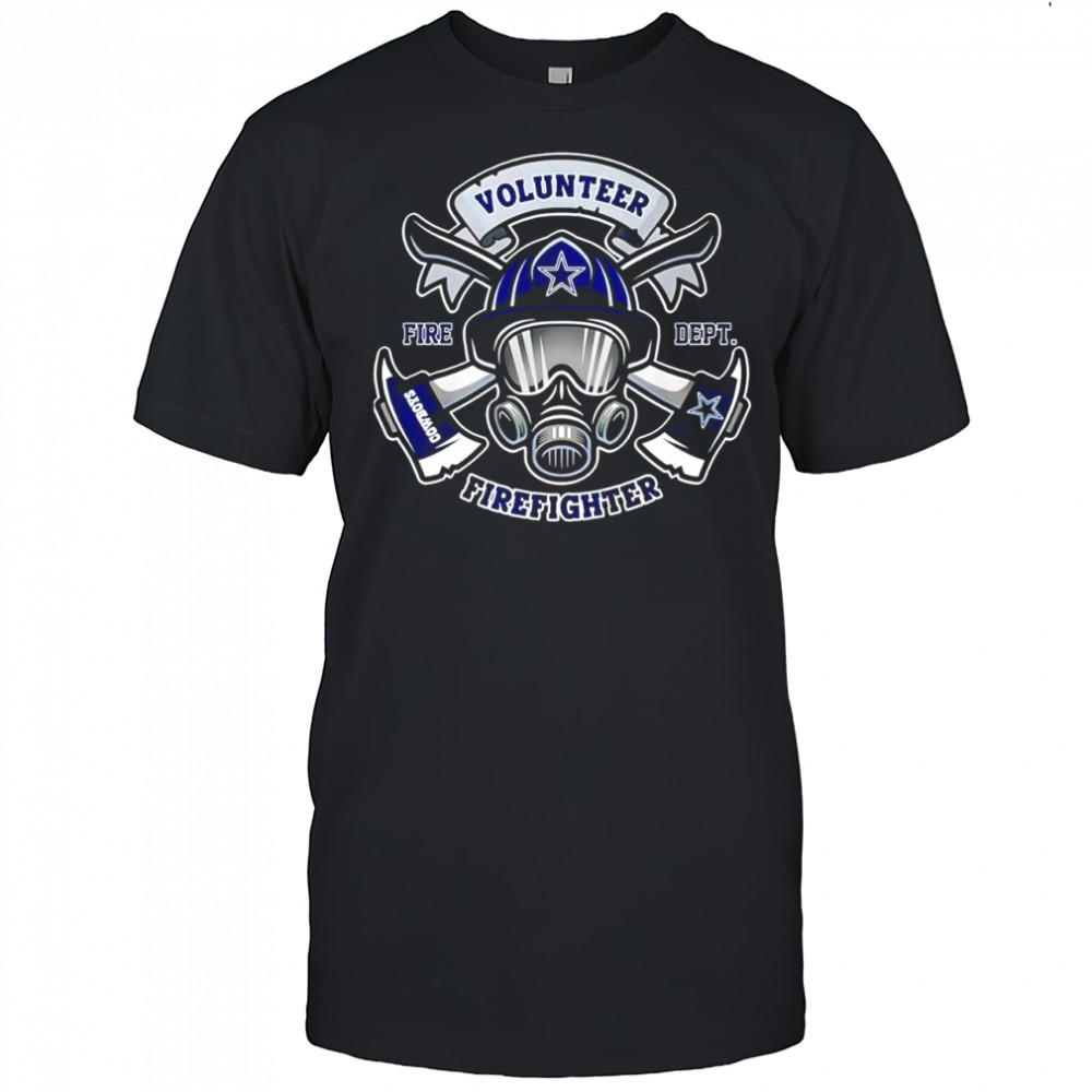 Volunteer Firefighter x Dallas Cowboys fire dept gas mask shirt