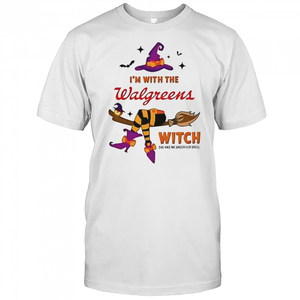 Walgreens I’m With The Witch She Has Me Under Her Spell Halloween T-Shirt